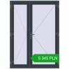 Pricing Internal doors 1600x2200 mm REHAU BASE 60 TERRACE (Т94) ANTHRACITE_GREY_STRUKTURAL two-sided. Price: 5 345.38 PLN