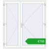 Ustalenie cen Drzwi wewnętrzne 1800x2050 mm REHAU BASE 60 TERRACE (Т94) RAL 9016 Traffic white dwustronny. Cena: 787,50 €