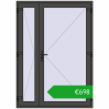 Pricing Internal doors 1500x2100 mm REHAU BASE 60 TERRACE (Т94) BASALT_GREY two-sided. Price: 698,21 €