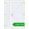 Pricing Drzwi wewnętrzne 1400x2000 mm REHAU BASE 60 (Z74) RAL 9016 Traffic white dwustronny. Price: 2 640.55 PLN
