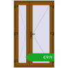 Pricing Internal doors 1210x2015 mm REHAU BASE 60 (Z74) GOLDEN OAK two-sided. Price: 918,78 €