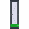 Pricing Internal doors 650x1950 mm REHAU BASE 60 TERRACE (Т94) ANTHRACITE_GREY_STRUKTURAL two-sided. Price: 451,34 €