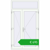 Pricing Internal doors 1300x2300 mm REHAU BASE 60 (Z74) RAL 9016 Traffic white two-sided. Price: 777,54 €