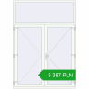 Pricing Internal doors 2000x2850 mm REHAU BASE 60 TERRACE (Т94) RAL 9016 Traffic white two-sided. Price: 5 387.11 PLN