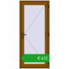 Pricing Internal doors 900x2050 mm REHAU BASE 60 TERRACE (Т94) GOLDEN OAK two-sided. Price: 611,67 €
