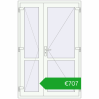 Pricing Internal doors 1300x2000 mm REHAU BASE 60 (Z74) RAL 9016 Traffic white two-sided. Price: 707,05 €