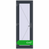 Ustalenie cen Drzwi wewnętrzne 700x2000 mm REHAU BASE 60 (Z74) ANTHRACITE_GREY_STRUKTURAL dwustronny. Cena: 446,65 €