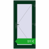 Pricing Internal doors 800x1750 mm REHAU BASE 60 (Z74) MOSS_GREEN two-sided. Price: 510,51 €