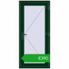 Pricing Internal doors 800x1750 mm REHAU BASE 60 (Z74) MOSS_GREEN two-sided. Price: 389,84 €