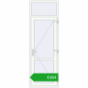 Pricing Internal doors 830x2500 mm REHAU BASE 60 (Z74) RAL 9016 Traffic white two-sided. Price: 439,34 €