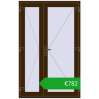 Pricing Internal doors 1300x2050 mm REHAU BASE 60 TERRACE (Т94) DARK_OAK two-sided. Price: 782,11 €