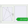 Pricing Tilt-and-Turn 1240x850 mm REHAU OPTIMUM EURO-DESIGN 70 RAL 9016 Traffic white two-sided. Price: 221.49 EUR