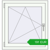 Pricing Tilt-and-Turn 750x800 mm REHAU OPTIMUM EURO-DESIGN 70 RAL 9016 Traffic white two-sided. Price: 191.02 EUR