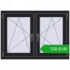 Pricing Tilt-and-Turn 1065x755 mm REHAU ENERGY-SAVING SYNEGO MD BLACK_ULTI-MATT two-sided. Price: 337.87 EUR
