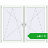 Pricing Tilt-and-Turn 1815x1460 mm REHAU ENERGY-SAVING SYNEGO MD ANTHRACITE_GREY_STRUKTURAL external. Price: 2446,28 zł