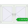 Pricing Tilt-and-Turn 1250x880 mm REHAU OPTIMUM EURO-DESIGN 70 RAL 9016 Traffic white two-sided. Price: 1 310.2 PLN