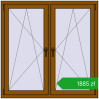 Ustalenie cen Okna skrzydłowe 1300x1300 mm REHAU OPTIMUM EURO-DESIGN 70 GOLDEN OAK dwustronny. Cena: 1885,39 zł