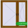 Pricing Tilt-and-Turn 1450x1500 mm REHAU OPTIMUM EURO-DESIGN 70 GOLDEN OAK two-sided. Price: 3 346.74 PLN
