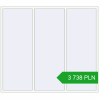 Pricing Tilt-and-Turn 2500x2199 mm REHAU ENERGY-SAVING SYNEGO MD RAL 9016 Traffic white two-sided. Price: 3 738.28 PLN