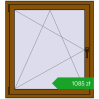 Ustalenie cen Okna skrzydłowe 1000x1100 mm CLASICTHERM 70 GOLDEN OAK dwustronny. Cena: 1085,09 zł