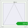 Pricing Tilt-and-Turn 1000x1000 mm REHAU OPTIMUM EURO-DESIGN 70 RAL 9016 Traffic white two-sided. Price: 221,58 €