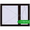 Pricing Tilt-and-Turn 1700x1300 mm REHAU ENERGY-SAVING SYNEGO MD BLACK_BROWN two-sided. Price: 2 725.65 PLN
