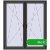 Ustalenie cen Okna skrzydłowe 1500x1700 mm KORSA ENERGY-SAVING REHAU SYNEGO MD. Cena: 867,50 €