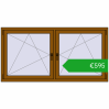 Ustalenie cen Okna skrzydłowe 1785x905 mm REHAU ENERGY-SAVING SYNEGO MD GOLDEN OAK dwustronny. Cena: 595,12 €