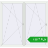 Pricing Tilt-and-Turn 2400x2300 mm REHAU ENERGY-SAVING SYNEGO MD RAL 9016 Traffic white two-sided. Price: 4 847.32 PLN