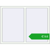 Pricing Tilt-and-Turn 1300x1000 mm REHAU OPTIMUM EURO-DESIGN 70 RAL 9016 Traffic white two-sided. Price: 143,90 €