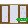 Pricing Tilt-and-Turn 2070x1450 mm REHAU BRILLANT DESIGN GOLDEN OAK two-sided. Price: 4 758.27 PLN