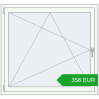 Pricing Tilt-and-Turn 1260x1170 mm REHAU OPTIMUM EURO-DESIGN 70 RAL 9016 Traffic white two-sided. Price: 358.38 EUR