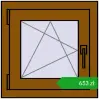 Ustalenie cen Okna skrzydłowe 500x500 mm REHAU OPTIMUM EURO-DESIGN 70 GOLDEN OAK dwustronny. Cena: 653,41 zł