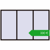 Ustalenie cen Okna skrzydłowe 2400x1500 mm REHAU OPTIMUM EURO-DESIGN 70 BLACK_BROWN dwustronny. Cena: 329,96 €