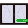 Pricing Tilt-and-Turn 1665x1280 mm REHAU ENERGY-SAVING SYNEGO MD BLACK_BROWN two-sided. Price: 566,14 €