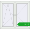 Ustalenie cen Okna skrzydłowe 1400x1300 mm KORSA OPTIMUM REHAU EURO 70. Cena: 551,12 €