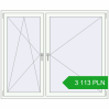 Pricing Tilt-and-Turn 1700x1400 mm REHAU ENERGY-SAVING SYNEGO MD ANTHRACITE_GREY_STRUKTURAL external. Price: 3 112.75 PLN