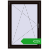 Ustalenie cen Okna skrzydłowe 900x1300 mm REHAU OPTIMUM EURO-DESIGN 70 BLACK_BROWN dwustronny. Cena: 224,70 €