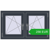 Pricing Tilt-and-Turn 990x575 mm REHAU OPTIMUM EURO-DESIGN 70 ANTHRACITE_GREY_STRUKTURAL two-sided. Price: 255.73 EUR