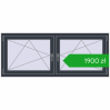 Ustalenie cen Okna skrzydłowe 1680x680 mm REHAU ENERGY-SAVING SYNEGO MD ANTHRACITE_GREY_STRUKTURAL dwustronny. Cena: 1899,88 zł