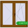 Pricing Tilt-and-Turn 1170x1130 mm REHAU ENERGY-SAVING SYNEGO MD GOLDEN OAK two-sided. Price: 2 947.82 PLN