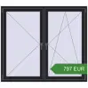 Pricing Tilt-and-Turn 1600x1400 mm KORSA ENERGY-SAVING REHAU SYNEGO MD. Price: 797.05 EUR