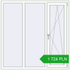Pricing Tilt-and-Turn 1485x1505 mm REHAU OPTIMUM EURO-DESIGN 70 RAL 9016 Traffic white two-sided. Price: 1 724.49 PLN