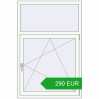 Pricing Tilt-and-Turn 1000x1500 mm REHAU OPTIMUM EURO-DESIGN 70 RAL 9016 Traffic white two-sided. Price: 290.31 EUR