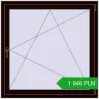 Pricing Tilt-and-Turn 1170x1170 mm REHAU ENERGY-SAVING SYNEGO MD CHOCOLATE_BROWN two-sided. Price: 1 945.71 PLN