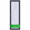 Pricing Tilt-and-Turn 800x2300 mm REHAU OPTIMUM EURO-DESIGN 70 ANTHRACITE_GREY_STRUKTURAL two-sided. Price: 2 493.19 PLN