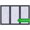 Pricing Tilt-and-Turn 2400x1600 mm REHAU OPTIMUM EURO-DESIGN 70 ANTHRACITE_GREY_STRUKTURAL two-sided. Price: 4 435.05 PLN