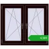 Ustalenie cen Okna skrzydłowe 1080x935 mm REHAU ENERGY-SAVING SYNEGO MD CHOCOLATE_BROWN dwustronny. Cena: 389,06 €