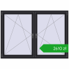 Ustalenie cen Okna skrzydłowe 1830x1295 mm REHAU ENERGY-SAVING SYNEGO MD BLACK_ULTI-MATT dwustronny. Cena: 2609,82 zł