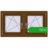 Ustalenie cen Okna skrzydłowe 990x545 mm EPSILON OPTIMA WALNUT dwustronny. Cena: 125,49 €